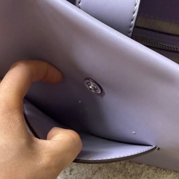 NWT 💟Tory Burch Purple Heather Ella Bio Small Tote Tote Bag - Picture 3 of 12